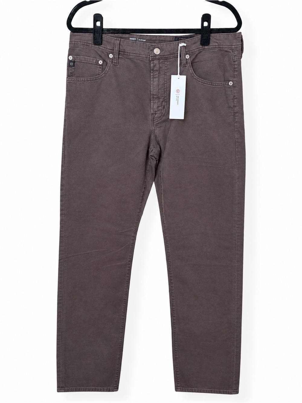 AG Everett Slim Straight Pants Smooth Slate Men's 34x32 NWT Stretch